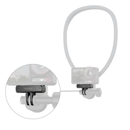 SmallRig 5813 - zestaw, 2x adapter/mocowanie szybkozłączkowe do DJI Osmo 360 / Action 5 Pro / Action 4 / Action 3 - użycie